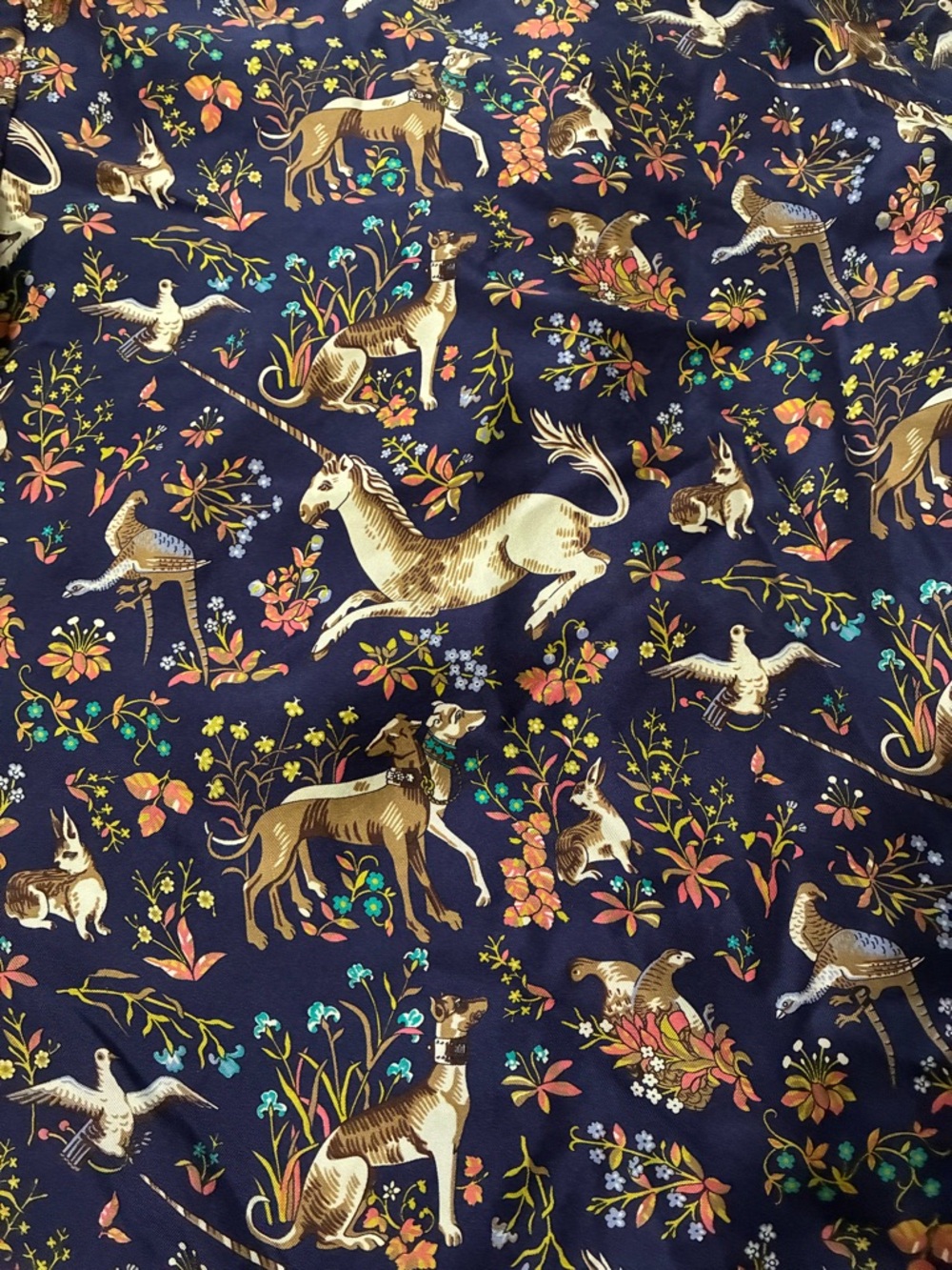 Rare! Drake’s London for J. Crew Midnight Unicorn Silk Shirt - Picture 6 of 13